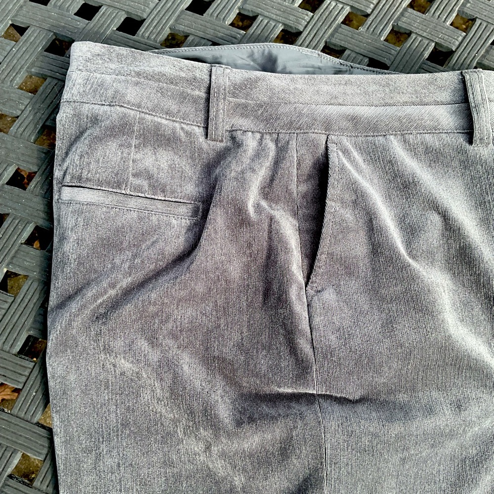 Grey corduroy dress pants